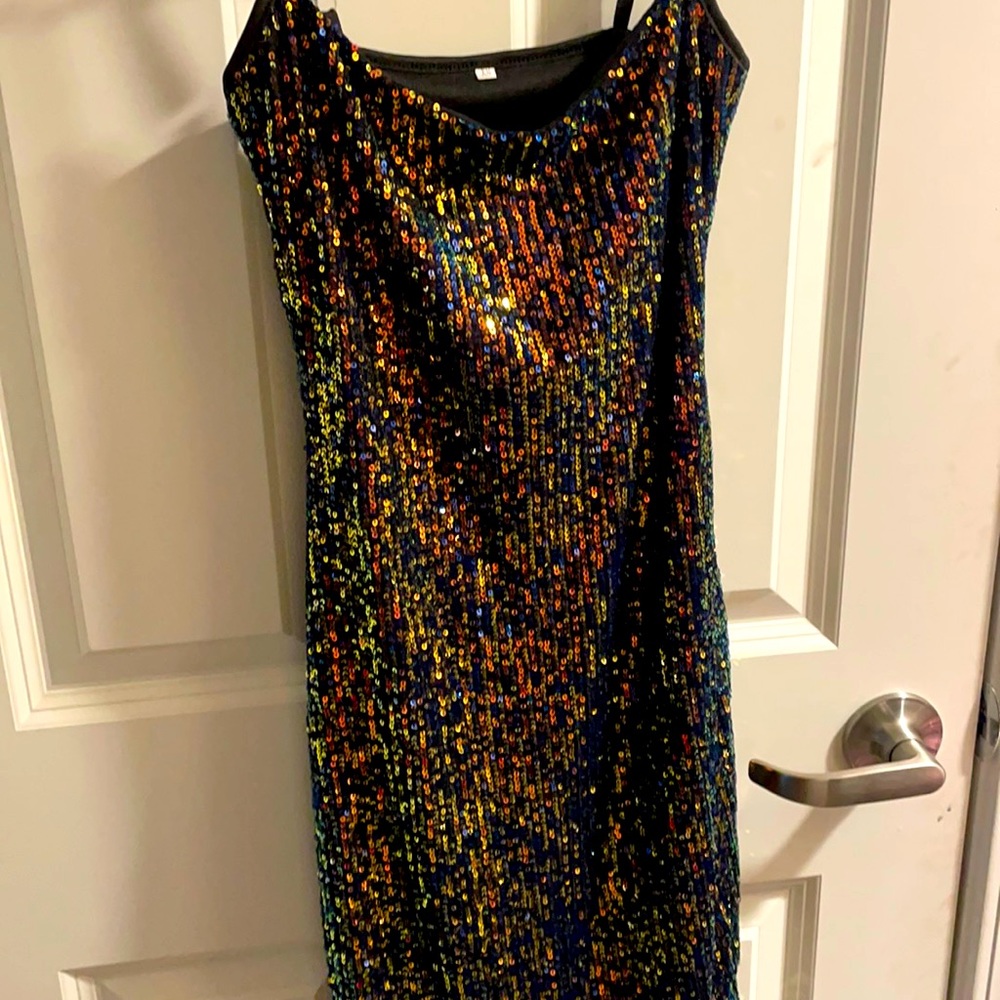 size xs sparkly dress worn once .